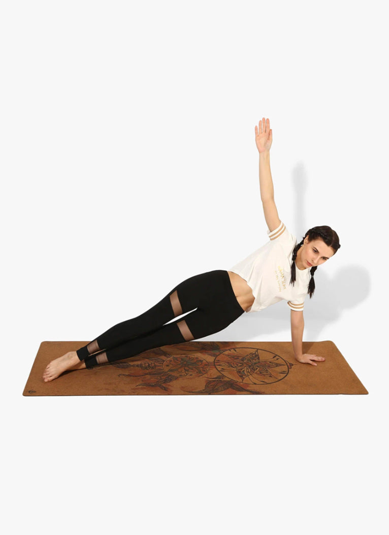 Spiritual Warrior Chakra Cork Yoga mat - Artist Designed, Premium eco  friendly mats, Non Slip, Non Toxic, Great for Regular & Hot Yoga, Pilates  and